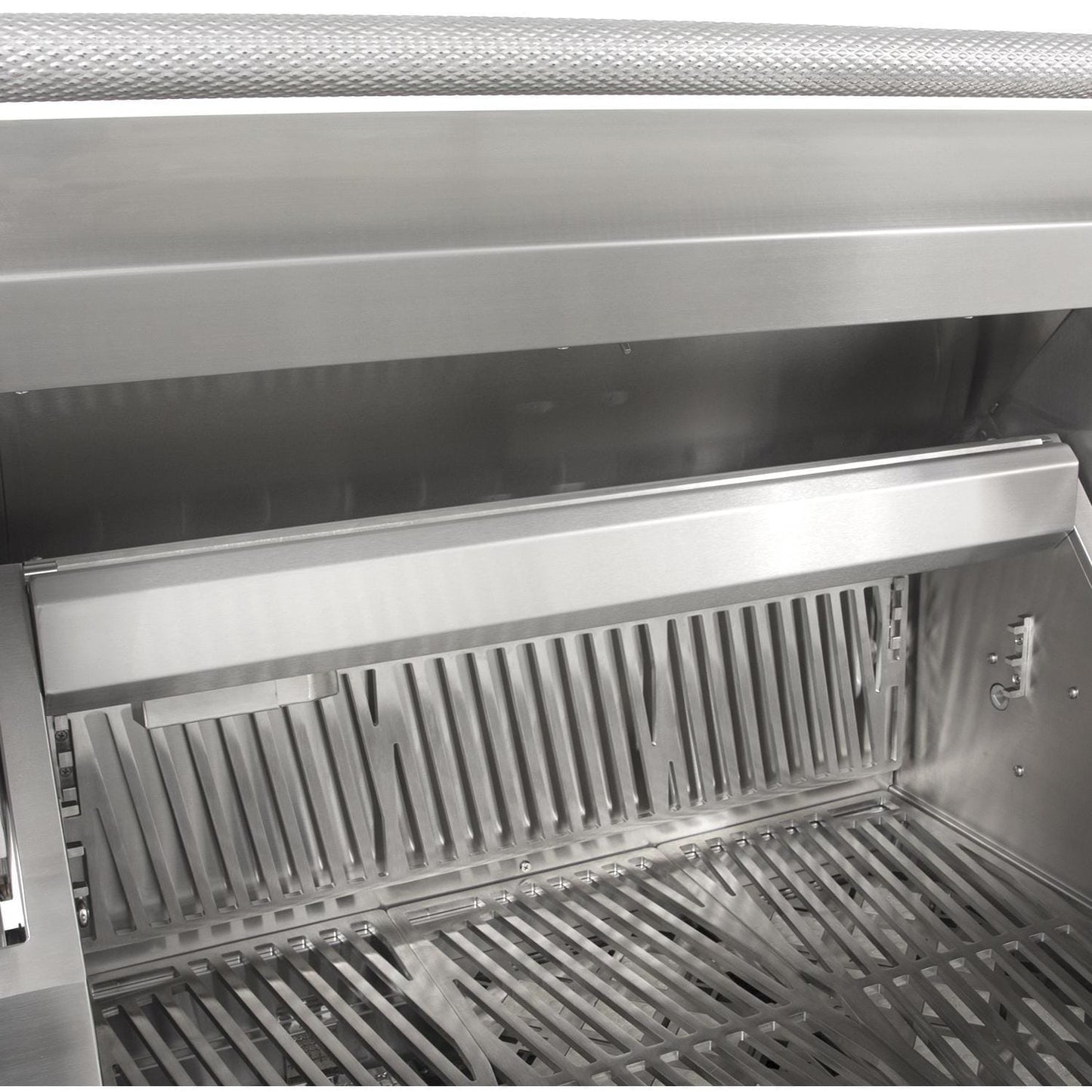 Hestan 42-in Propane Grill w/ Sear Burner & Rotisserie On Double Drawer & Door Tower Cart - Froth