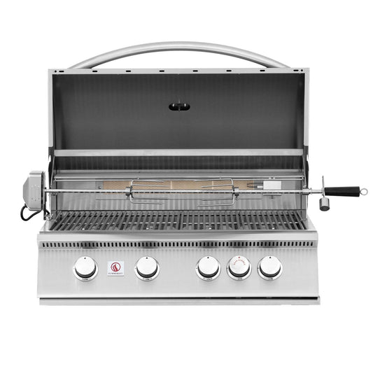 Summerset Sizzler 32-in 4 Burner Built-In Natural Gas Grill w/ Rear Infrared Burner - SZR32 - Image 1