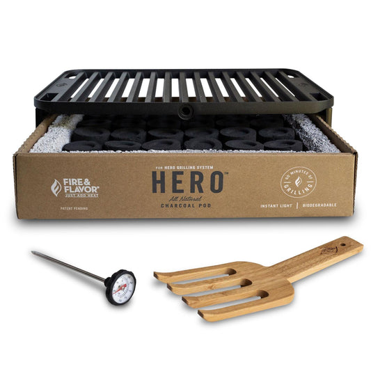 Fire & Flavor HERO Charcoal Grill Kit - FFG1 - Image 1