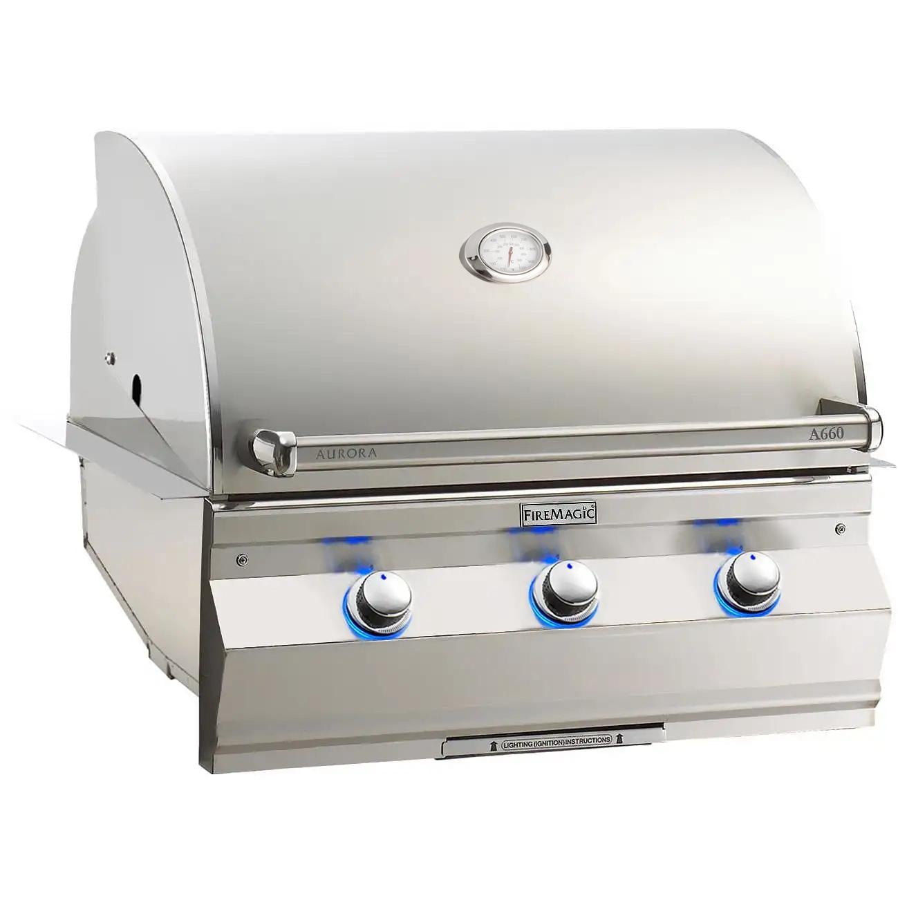 Fire Magic Aurora A660I 30-Inch Built-In Natural Gas Grill With One Infrared Burner And Analog Thermometer - A660I-7LAN - Image 1