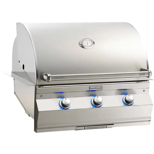 Fire Magic Aurora A660I 30-Inch Built-In Natural Gas Grill With One Infrared Burner And Analog Thermometer - A660I-7LAN - Image 1