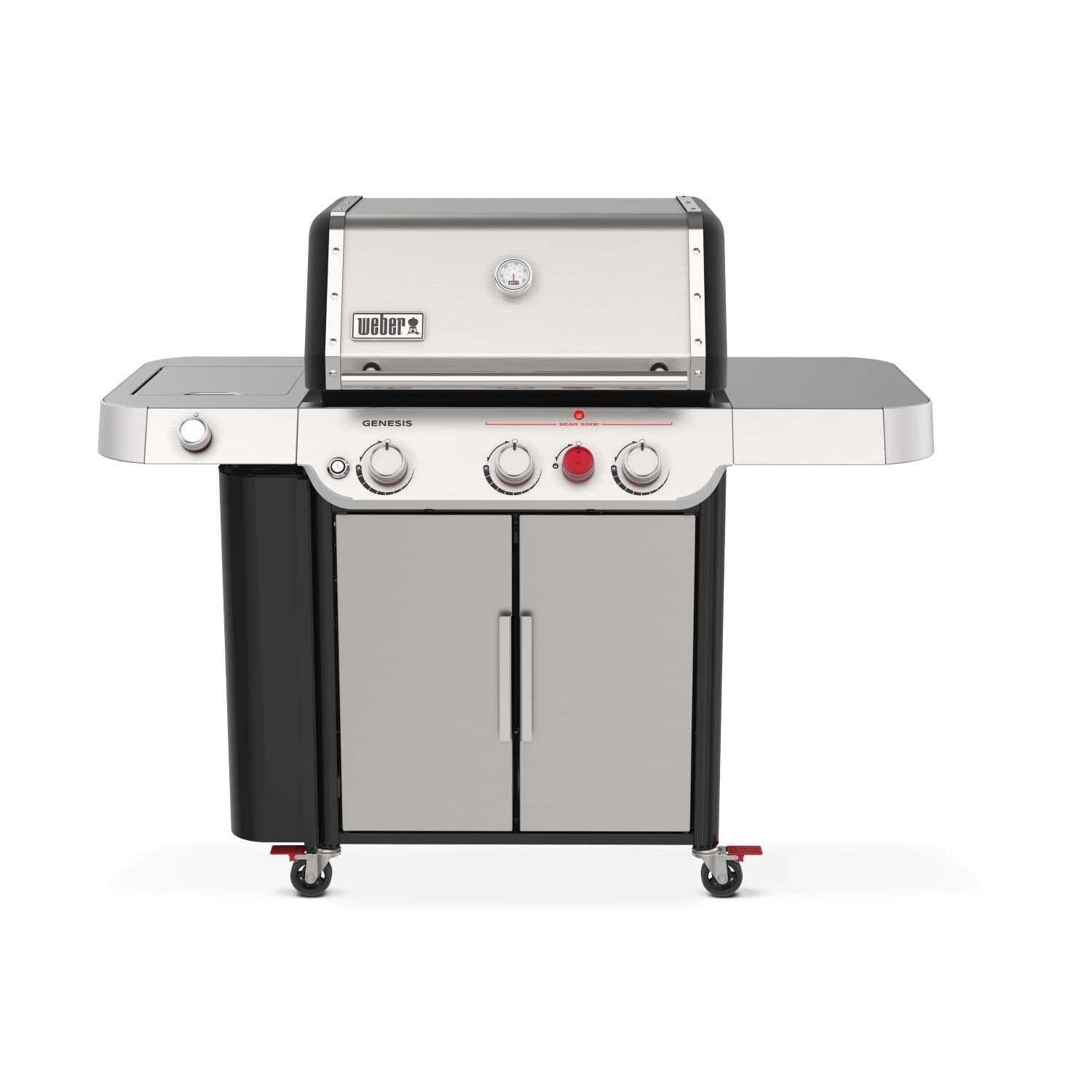 Weber Genesis S-335 Propane Gas Grill w/ Sear Zone & Side Burner - Stainless Steel - 1500537 - Image 1