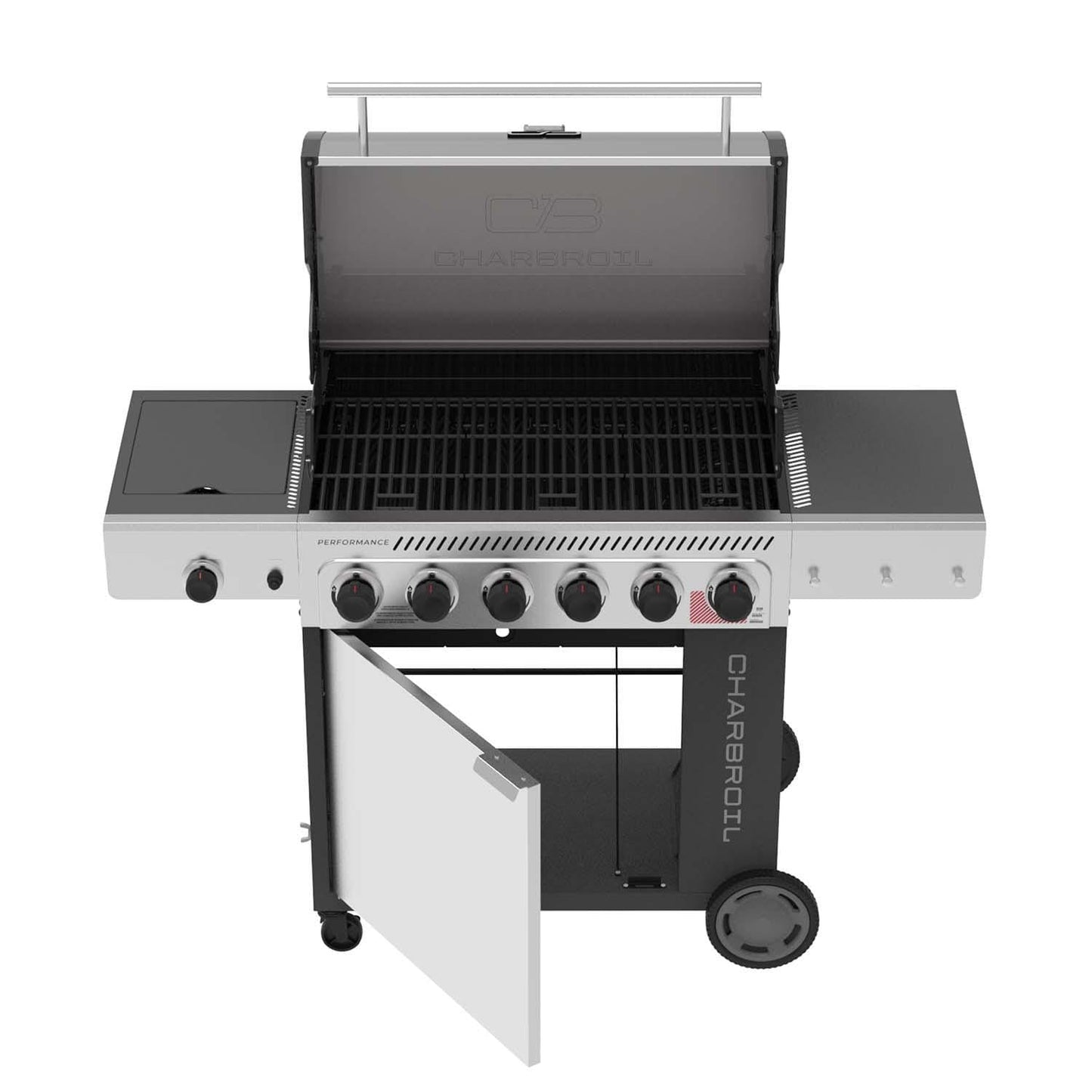 Charbroil Performance Series 6-Burner Propane Gas Grill Cabinet - Grey & Stainless - 463286125