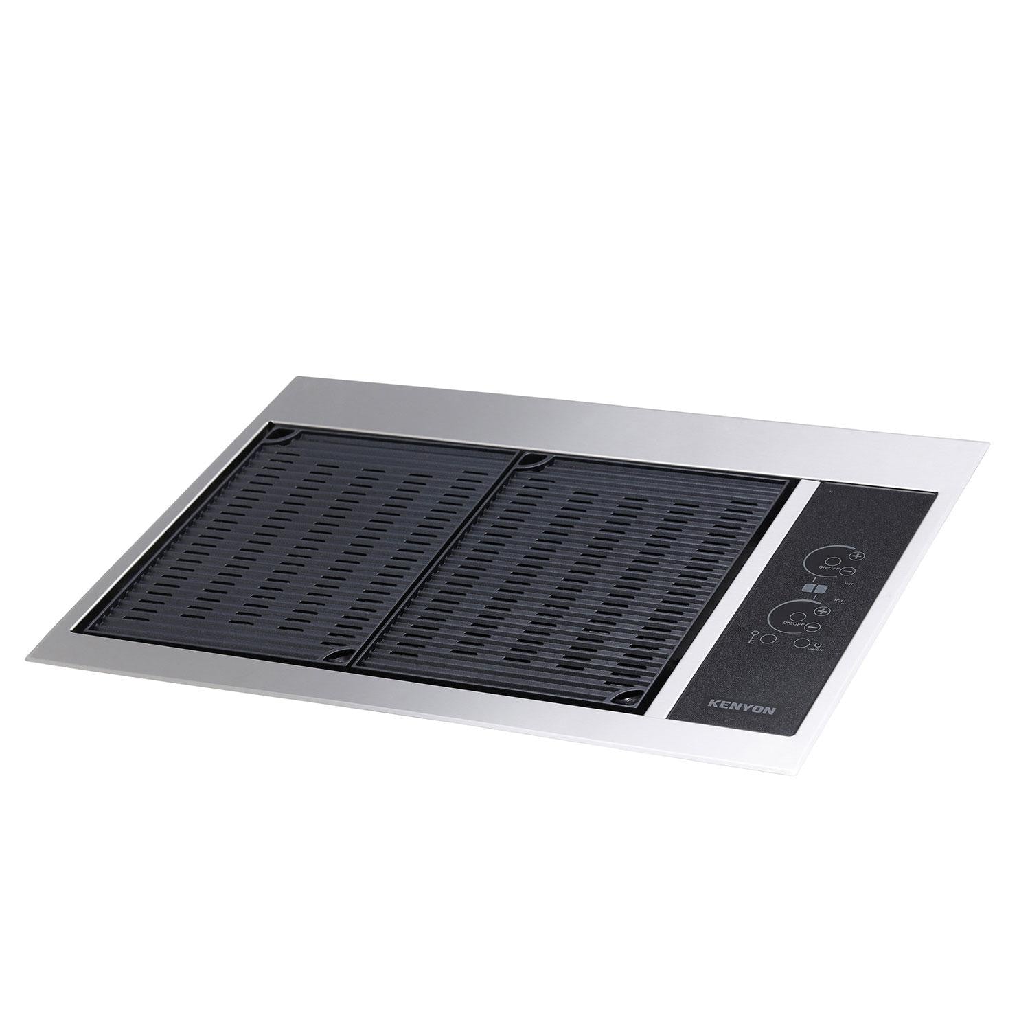 Kenyon Texan Two Zone No Lid Built-In 240V Electric Grill W/ Lite Touch Control & Mounting Holes - B70401WH - Image 3