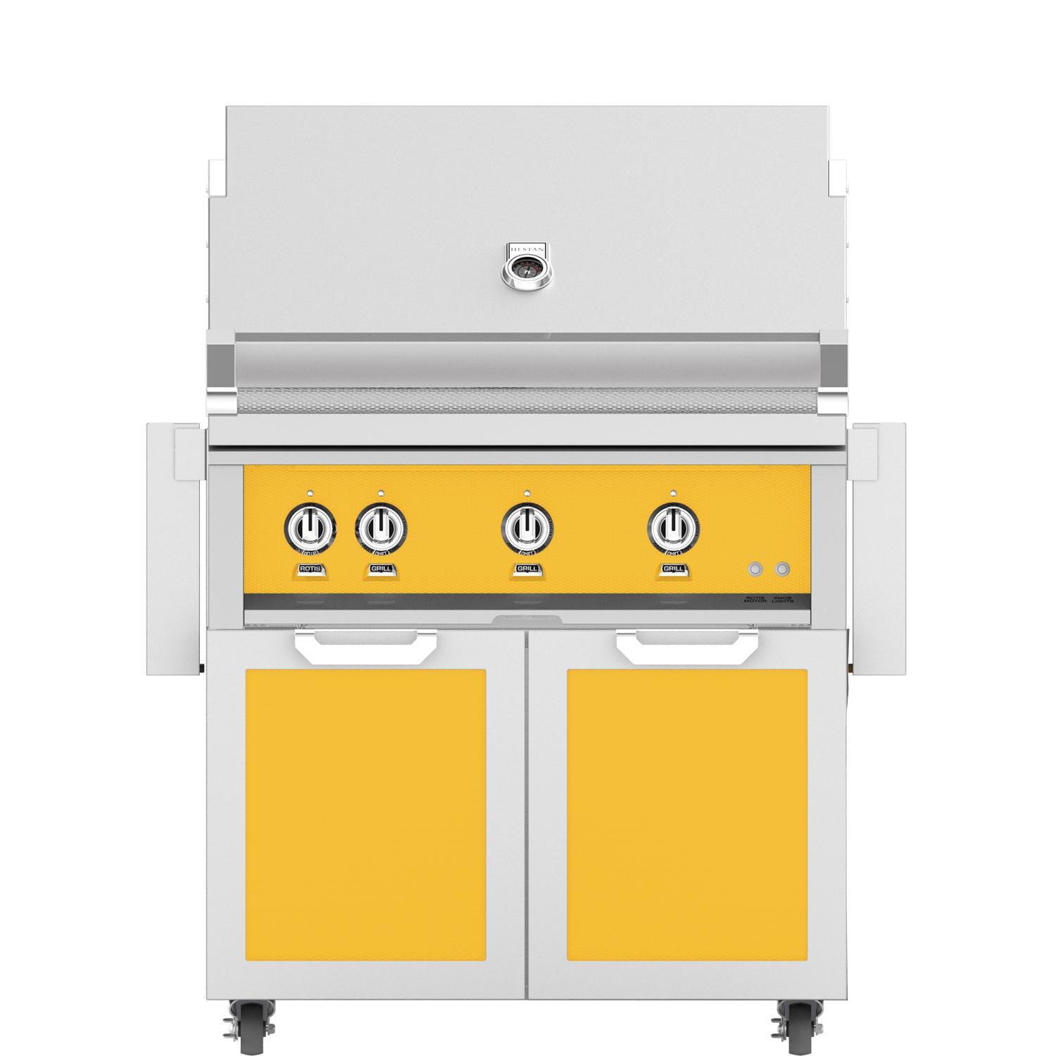 Hestan 36-Inch Propane Gas Grill W/ Sear Burner & Rotisserie On Double Door Tower Cart - Sol - GMBR36-LP-YW - Image 1