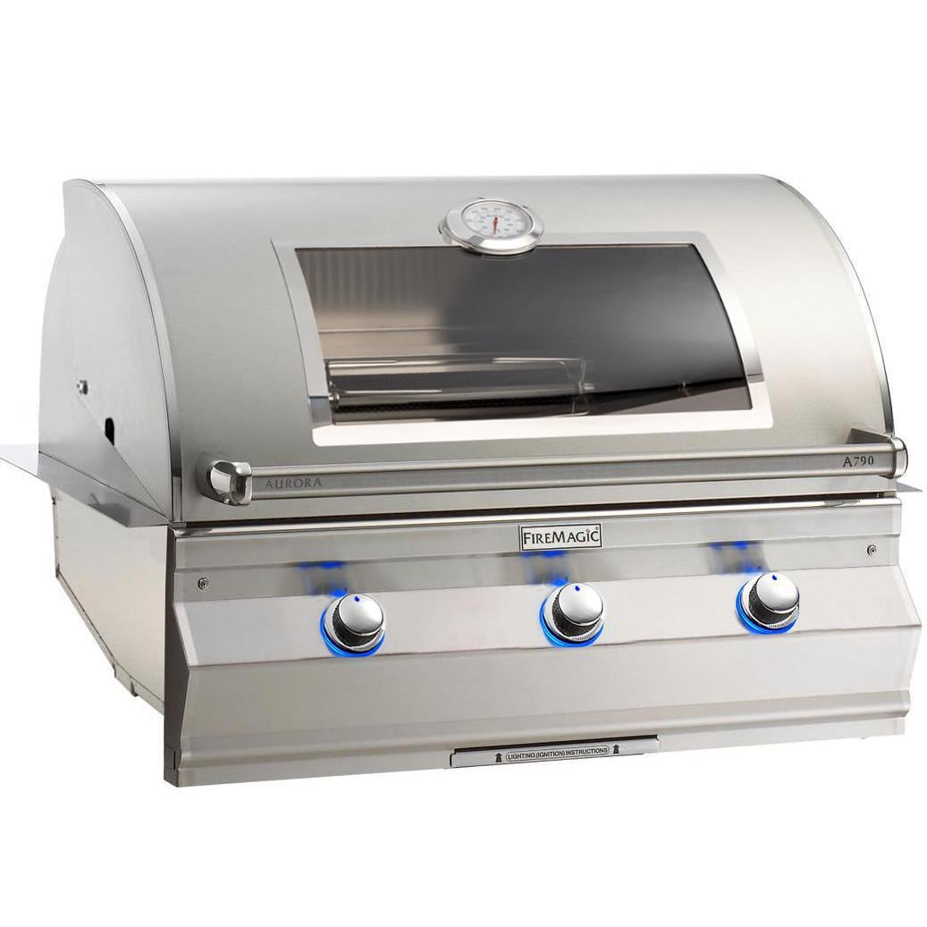 Fire Magic Aurora A790I 36-Inch Built-In Natural Gas Grill With Magic View Window And Analog Thermometer - A790I-7EAN-W - Image 1