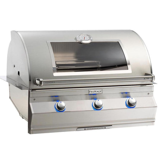 Fire Magic Aurora A790I 36-Inch Built-In Natural Gas Grill With Magic View Window And Analog Thermometer - A790I-7EAN-W - Image 1