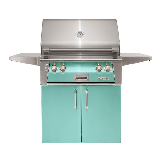 Alfresco ALXE 30-Inch Freestanding Propane Grill With Rotisserie in Light Green - ALXE-30C-LP-S6027 - Image 1