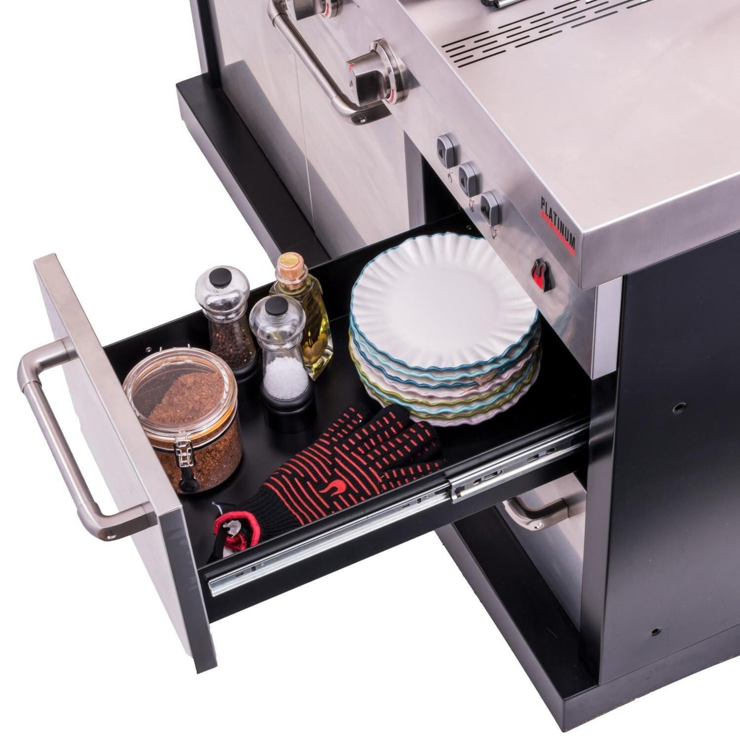 Charbroil Medallion Series Modular Outdoor Kitchen Amplifire 5-Burner Propane Gas Grill - 463246118 - Image 6