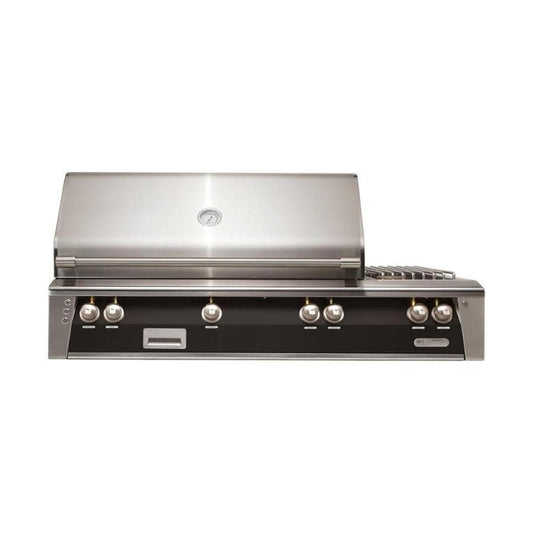 Alfresco ALXE 56-Inch Built-In Propane Deluxe Grill With Sear Zone, Rotisserie, And Side Burner in Jet Black Matte - ALXE-56SZ-LP-SM9005 - Image 1