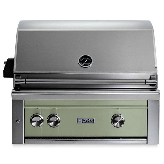 Lynx Professional 30 Inch Built-In All Infrared Trident Natural Gas Grill w/ Rotisserie in Desert Sage - L30ATR-DSNG - Image 1