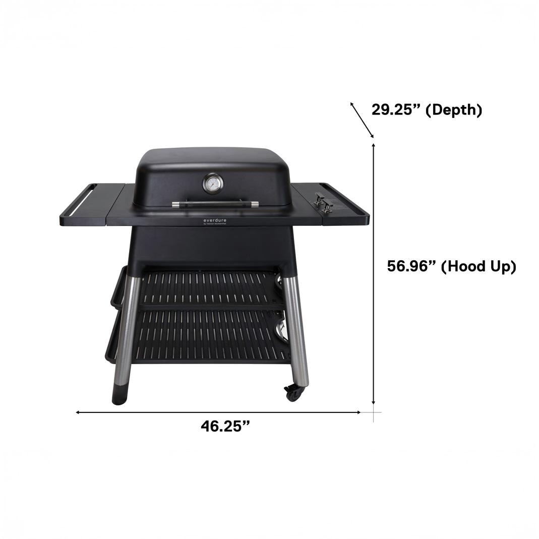 Everdure FORCE 48-in 2 Burner Propane Grill w/ Stand - Black - HBG2BUS - Image 4