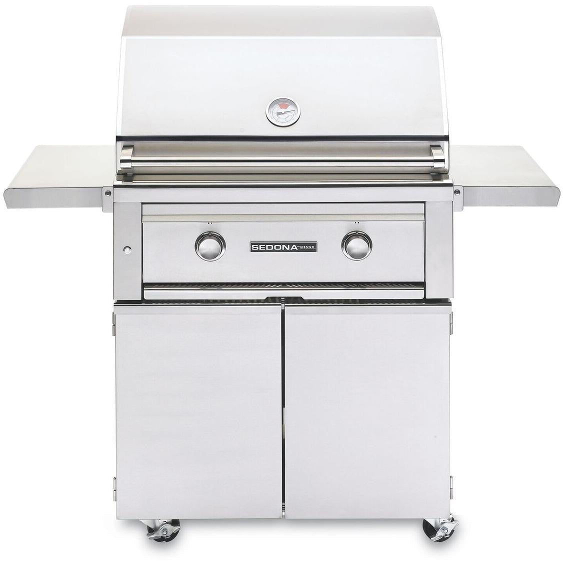 Lynx Sedona 30 Inch Natural Gas Grill On Cart w/ Two SS Tube Burners - Image 1