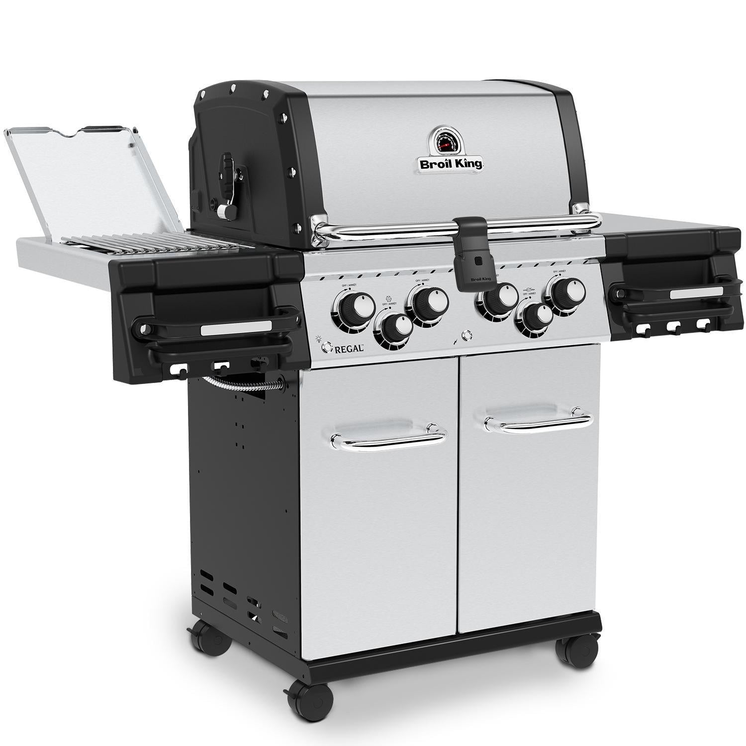 Broil King Regal S 490 PRO IR 4-Burner Natural Gas Grill With Rotisserie & Infrared Side Burner - Stainless Steel - 956947 - Image 7