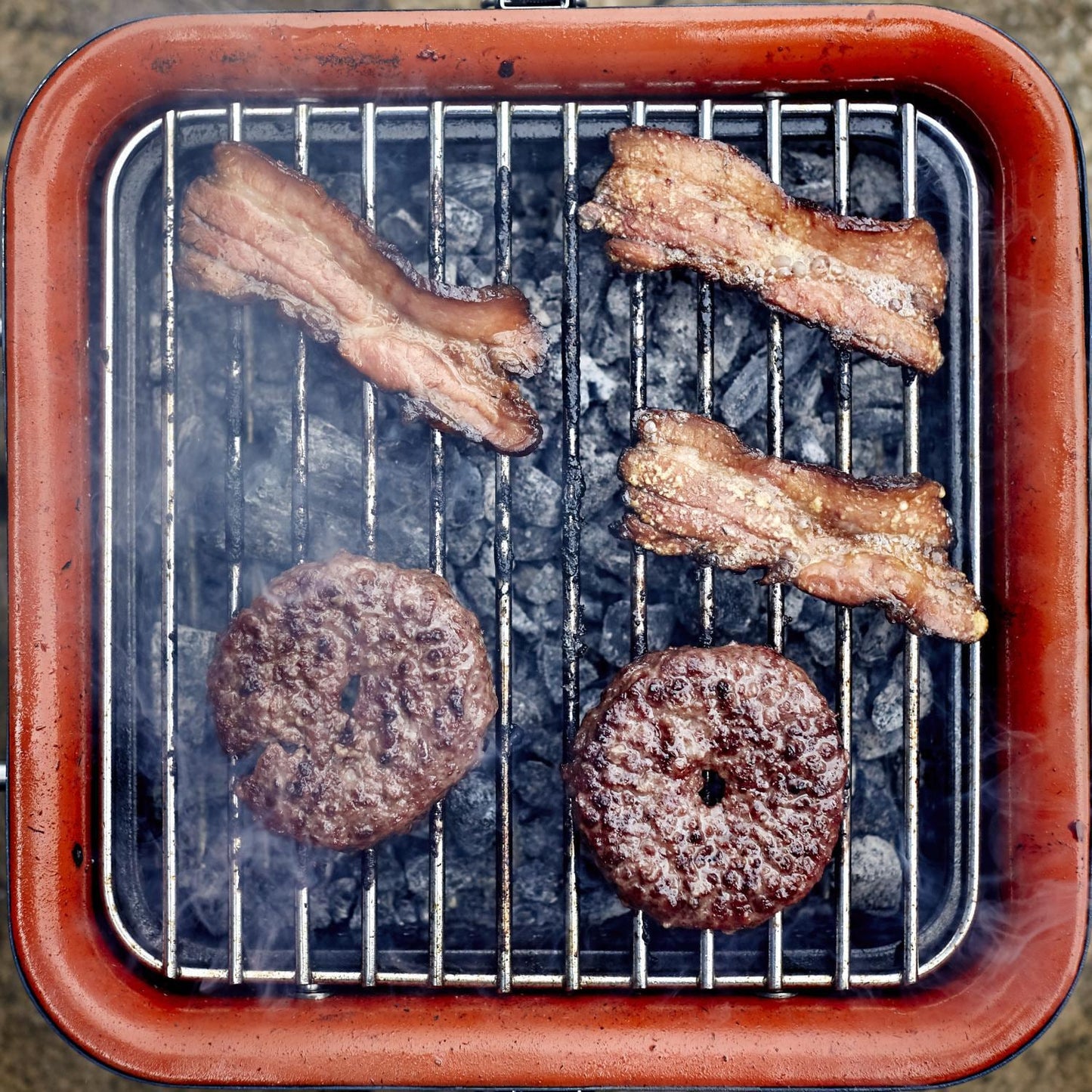 Everdure CUBE 17-Inch Portable Charcoal Grill - Orange - HBCUBEOUS - Image 4