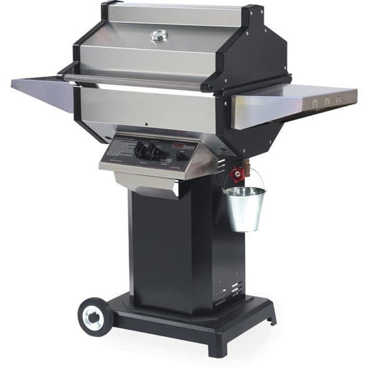 Phoenix SDBOCN Stainless Steel Natural Gas Grill Head On Black Aluminum Pedestal Cart - Image 1