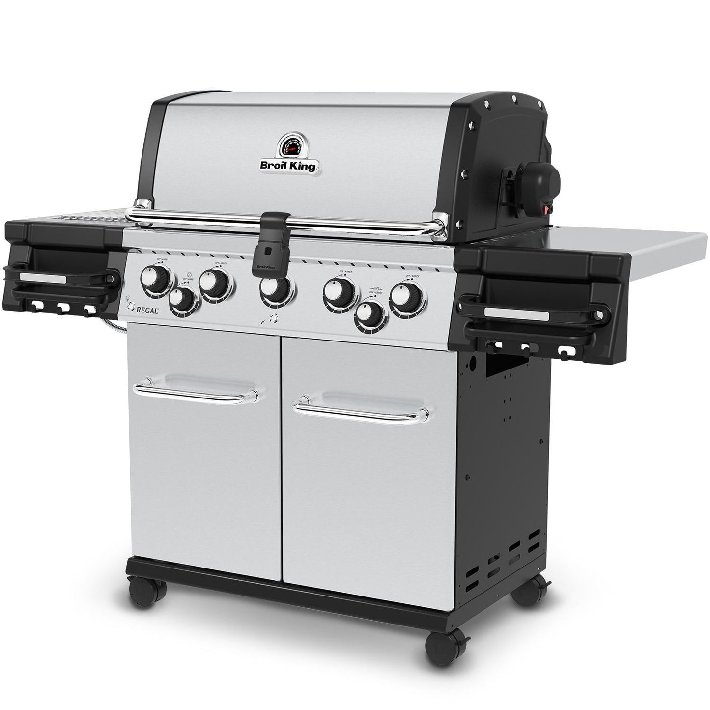 Broil King Regal S 590 PRO IR 5-Burner Natural Gas Grill With Rotisserie & Infrared Side Burner - Stainless Steel - 958947 - Image 7