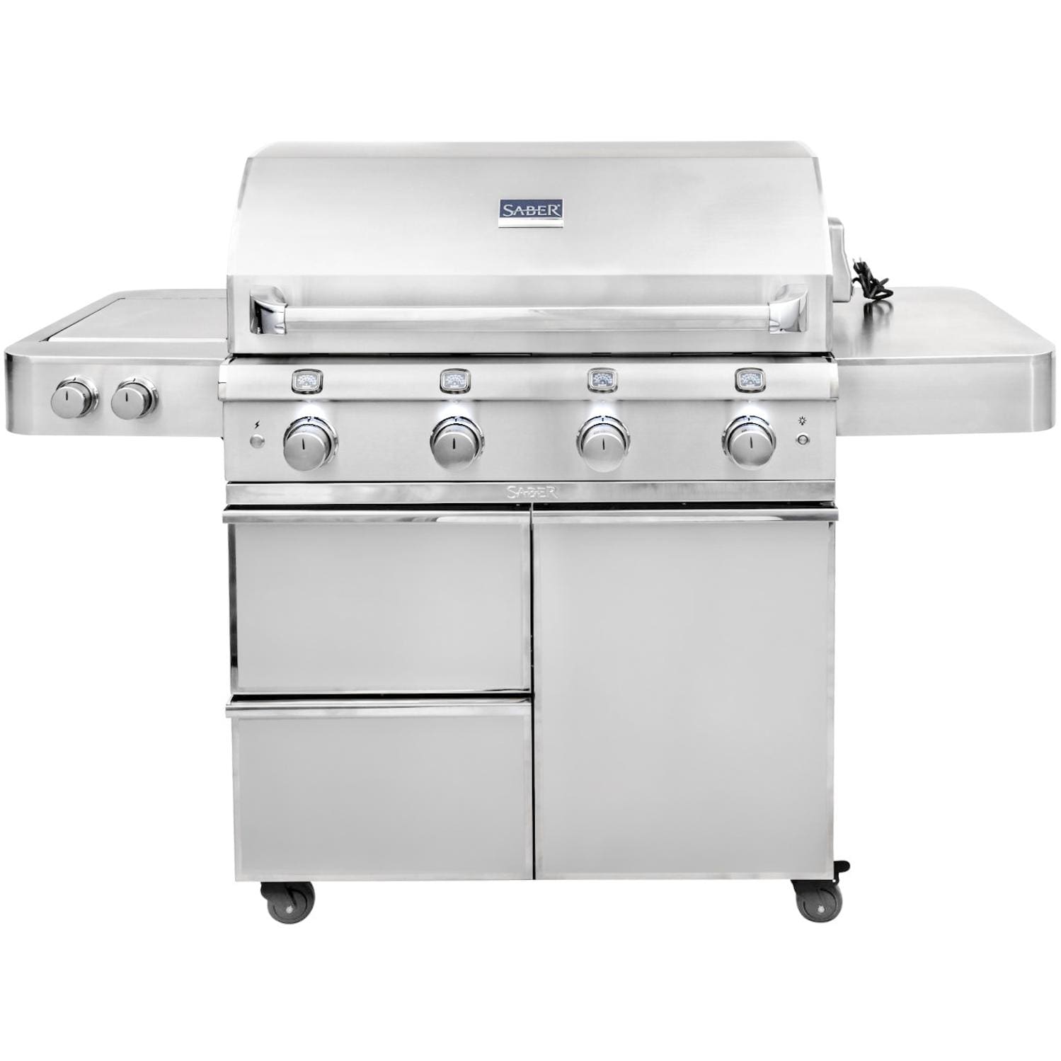 Saber Elite 1670 40-Inch 4-Burner Infrared Propane Gas Grill With Side Burner - R67SC0917 - Image 1
