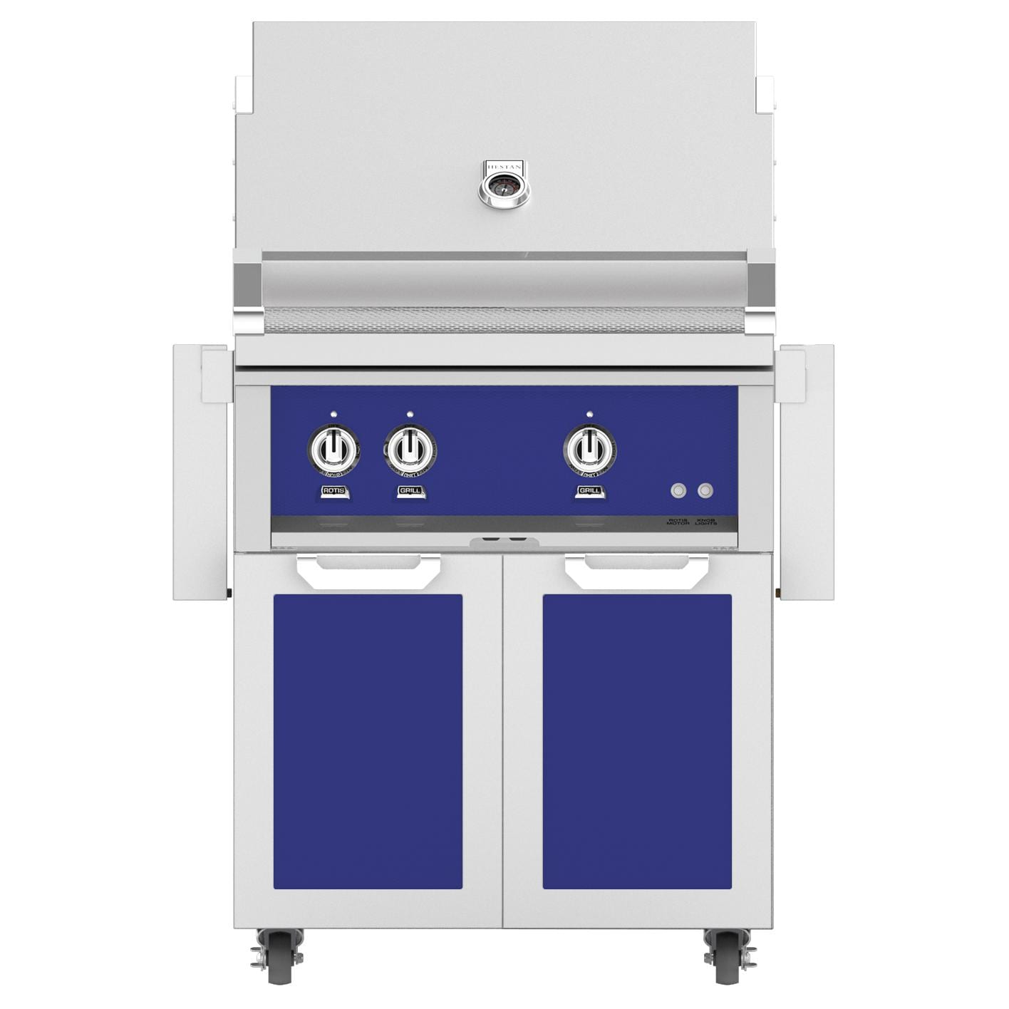 Hestan 30-Inch Propane Gas Grill W/ Sear Burner & Rotisserie On Double Door Tower Cart - Prince - GMBR30-LP-BU - Image 1
