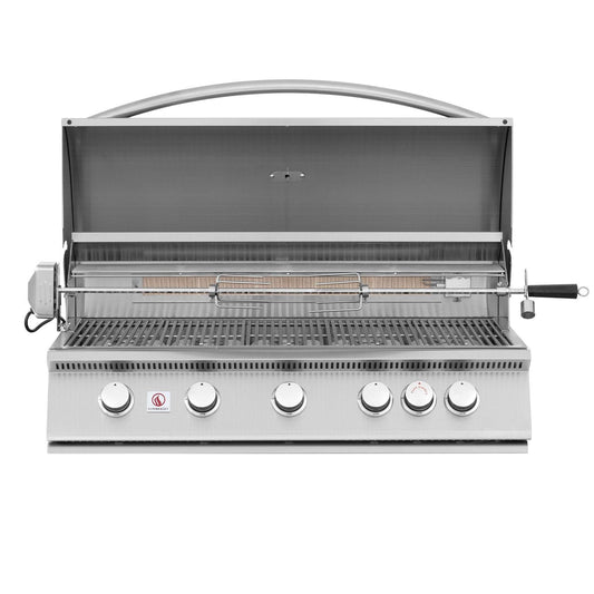 Summerset Sizzler 40-in 5 Burner Built-In Natural Gas Grill w/ Rear Infrared Burner - SZR40 - Image 1