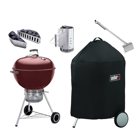Weber 22-Inch Kettle Ultimate Bundle - Crimson - Image 1