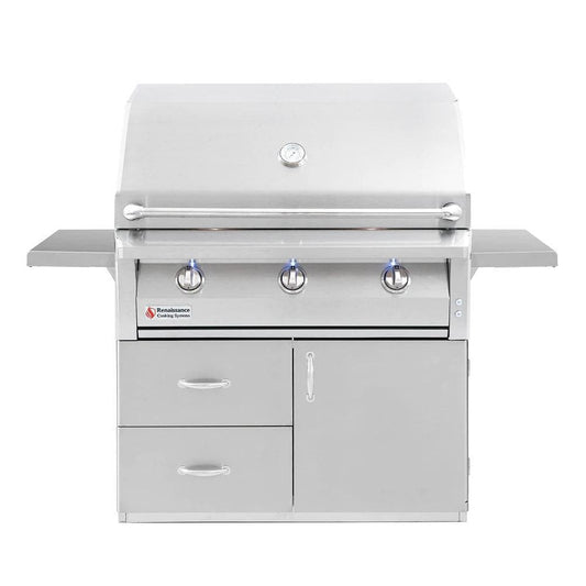 American Renaissance Grill by RCS 42-in 3-Burner Freestanding Natural Gas Gril - Image 1