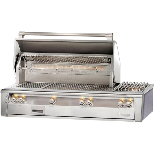 Alfresco ALXE 56-Inch Built-In Natural Gas Deluxe Grill With Rotisserie And Side Burner - ALXE-56-NG - Image 1