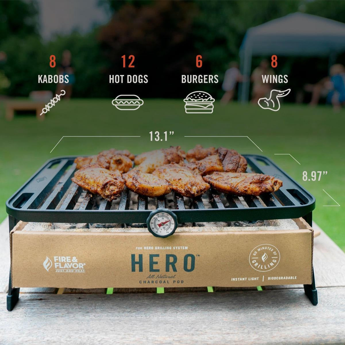 Fire & Flavor HERO Charcoal Grill System - FFG3 - Image 8
