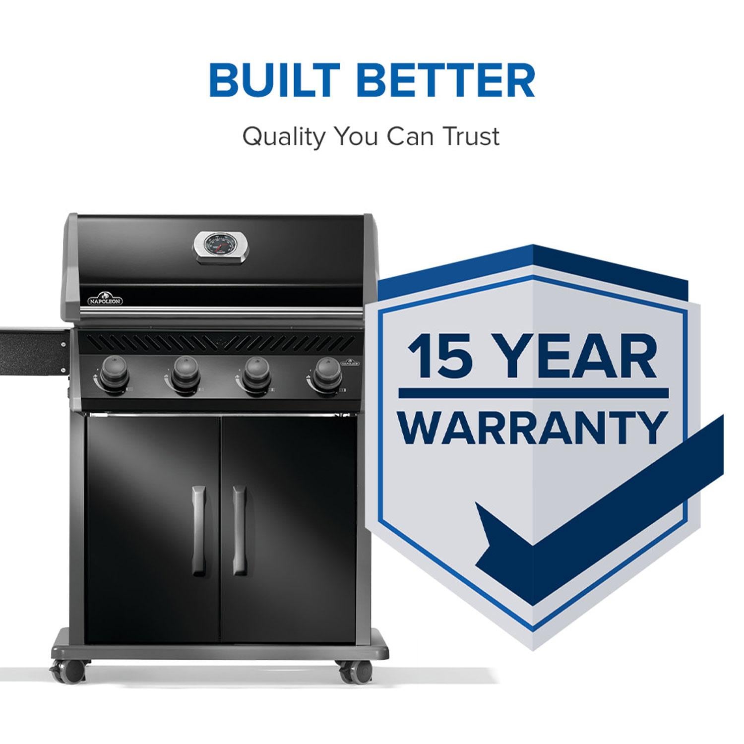 Napoleon Rogue 525 4-Burner Propane Grill  - Black - R525PK-2-SS - Image 3