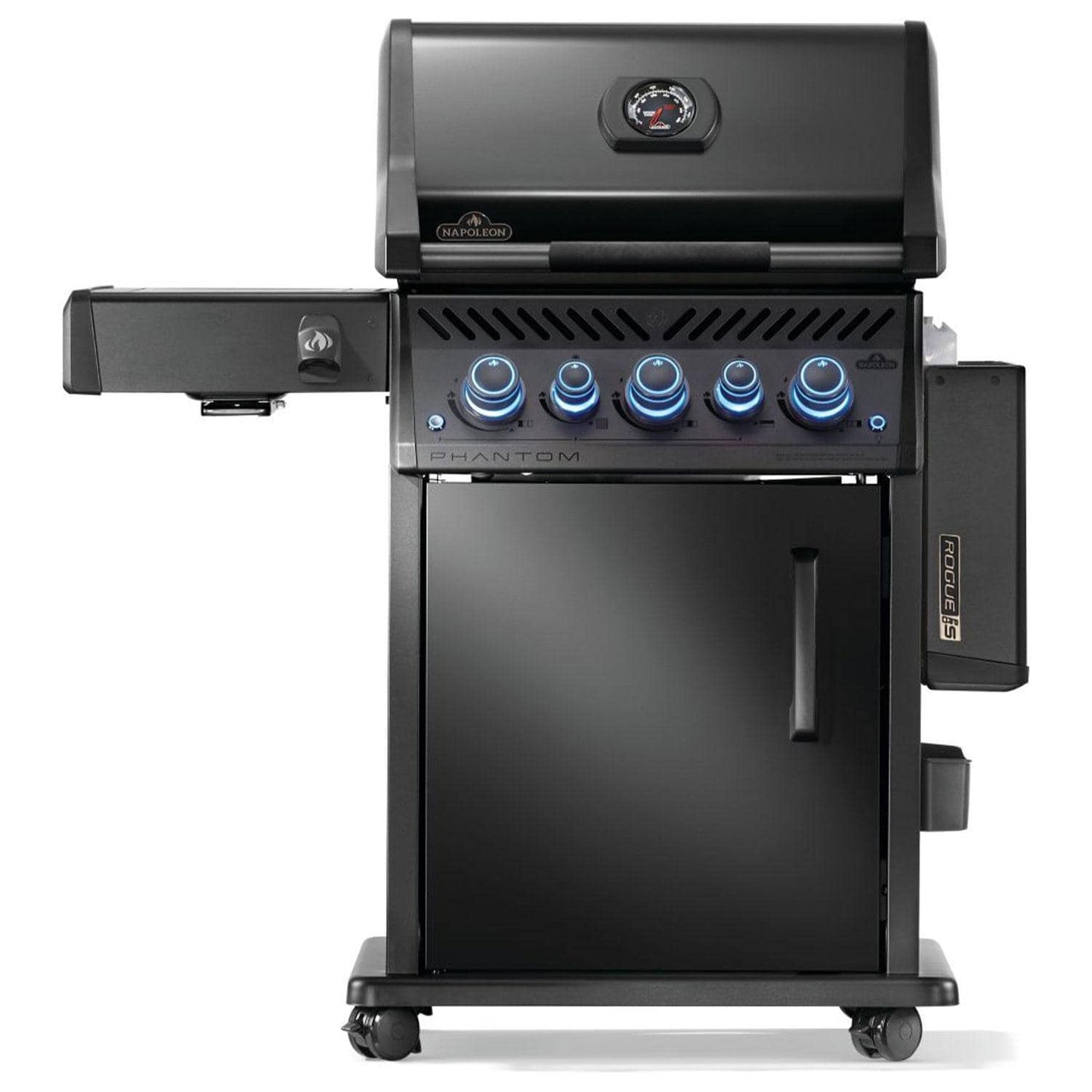 Napoleon Rogue PRO-S Phantom 425 3-Burner Propane Grill w/ Side Burner & SafetyGlow - RPS425RSIBPK-2-PHM - Image 10