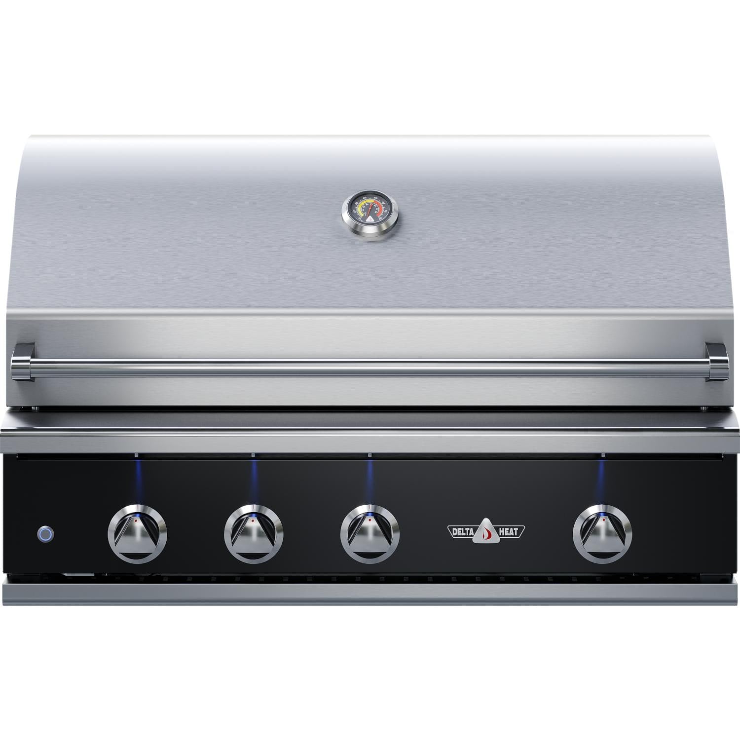 Delta Heat 38-Inch 3-Burner Built-In Propane Grill w/ Rotisserie - Black Control Panel - DHBQ38R-KL - Image 1