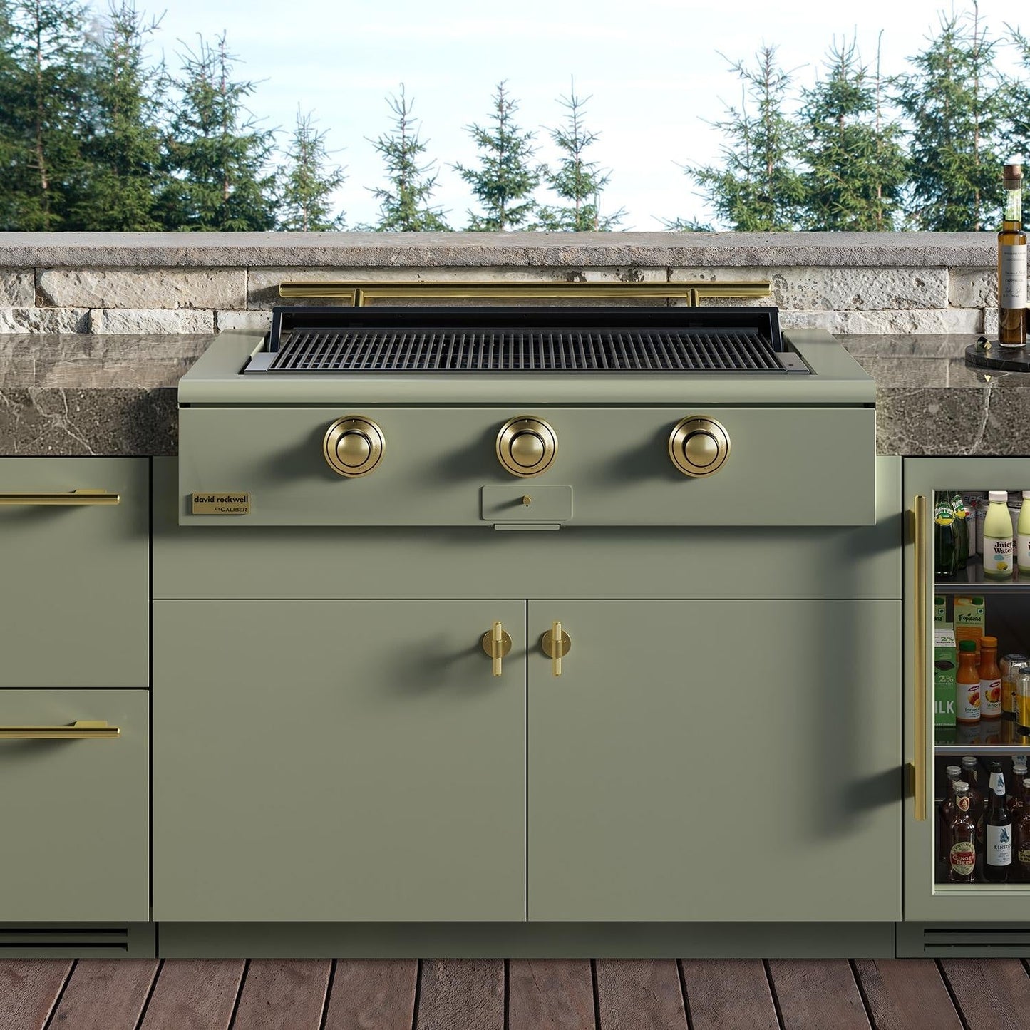 Caliber 48-in Propane Built-In Rockwell Grill - CRG-48BL00-A