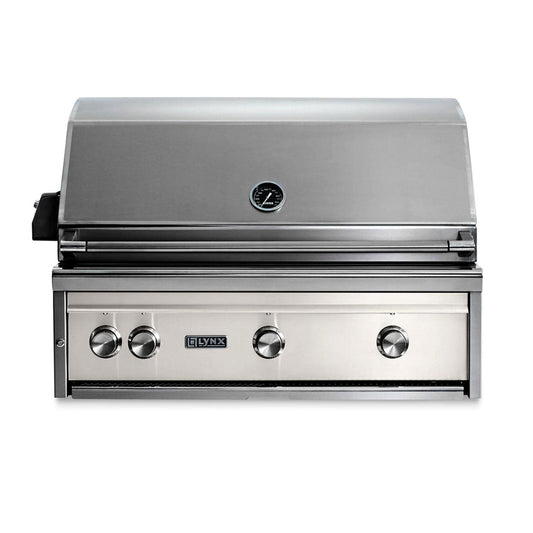 Lynx Professional 36 Inch Built-In All Infrared Trident Natural Gas Grill w/ Rotisserie in Glacier - L36ATR-GLNG - Image 1