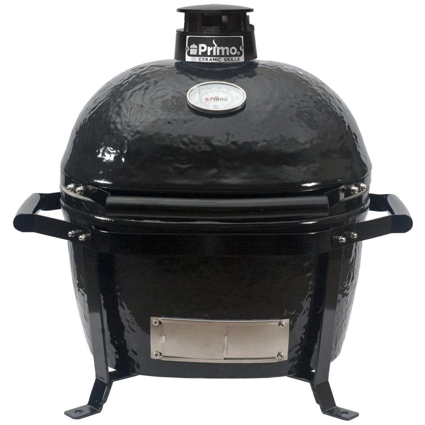 Primo Oval Junior 200 Ceramic Kamado Grill On GO Portable Carrier With Stainless Steel Grates - PGCJRH (2021) - Image 1