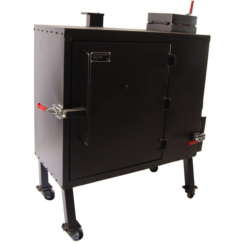 Old Country BBQ Pits Insulated Gravity Fed Charcoal Smoker - GF-L-34X40 - Image 1