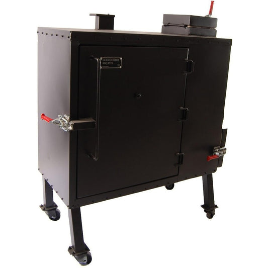 Old Country BBQ Pits Insulated Gravity Fed Charcoal Smoker - GF-L-34X40 - Image 1
