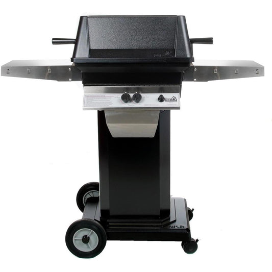 PGS A40 Cast Aluminum Propane Gas Grill On Black Portable Pedestal Base - Image 1