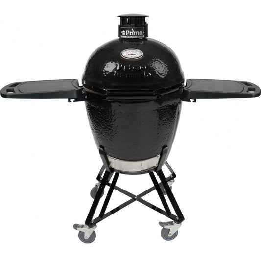 Primo All-In-One Round Ceramic Kamado Grill With Cradle & Side Shelves - PGCRC (2021) - Image 1