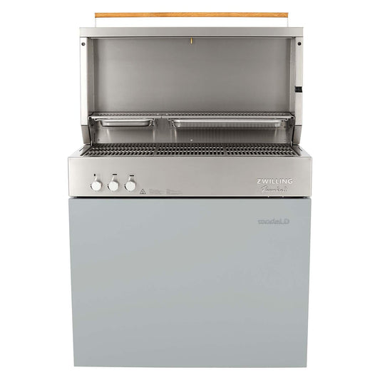 Flammkraft Model D Natural Gas Grill - Light Grey - 1030979 - Image 1