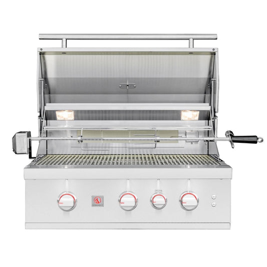 Summerset TRL Pro 32-in 3 Burner Built-In Propane Gas Grill w/ Rear Infrared Burner & Rotisserie Kit - TRLPRO32L - Image 1