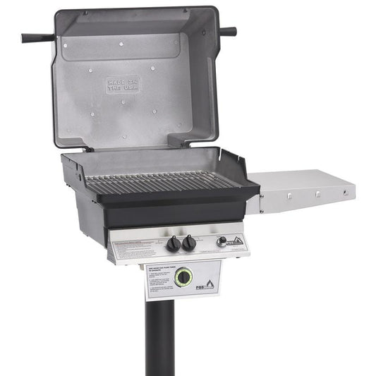 PGS T-Series T30 Commercial Cast Aluminum Natural Gas Grill With Timer On In-Ground Post - Image 1