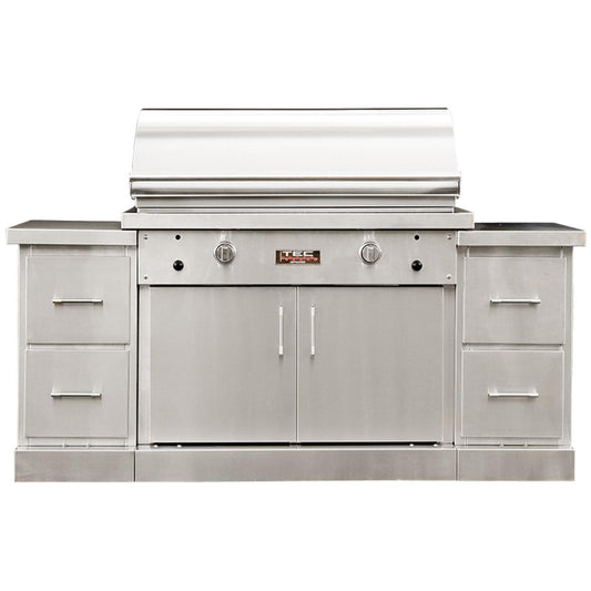 TEC Sterling Patio FR 44-in Infrared Propane Grill On Stainless Steel Island - STPFR2LPISL-I - Image 1