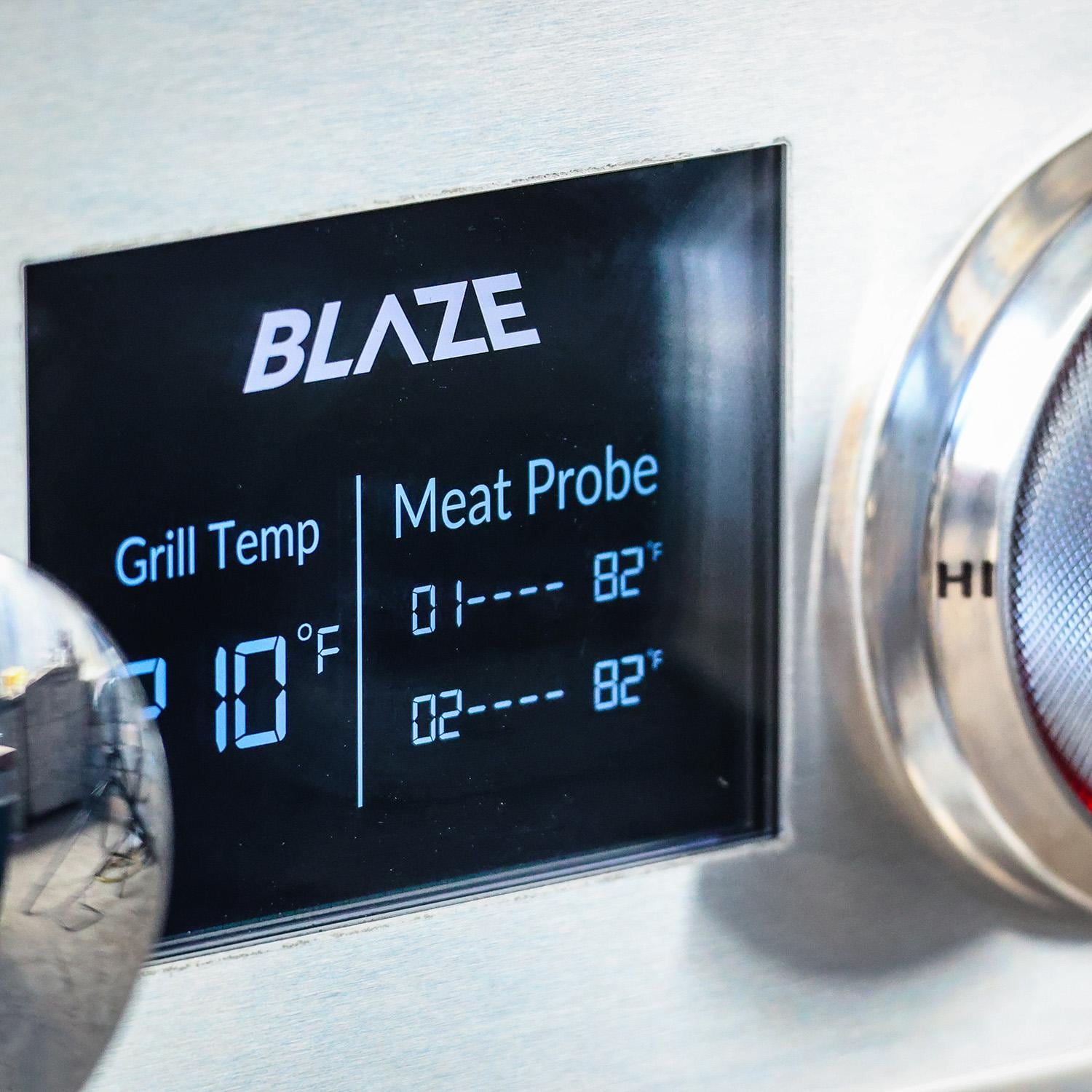 Blaze LTE PRO 32-Inch 4-Burner Built-in Natural Gas Grill w/ Digital Temperature Screen & Rear Infrared Burner - BLZ-4LTEPRO-NG - Image 5