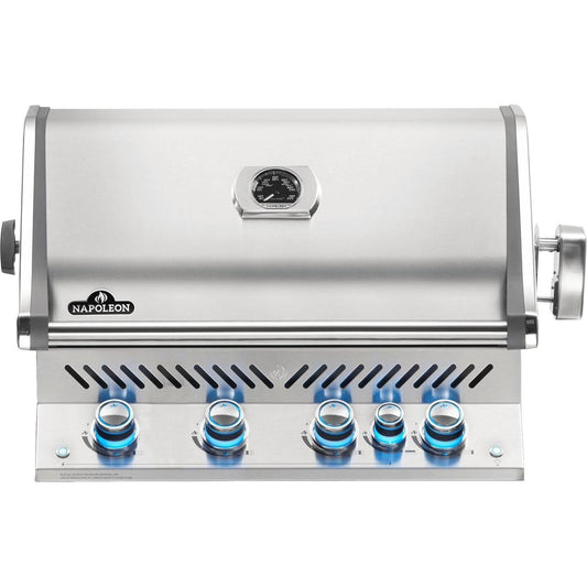 Napoleon Prestige PRO 500 4-Burner Built-in Natural Gas Grill w/ Rotisserie - BIPRO500RBNSS-3 - Image 1