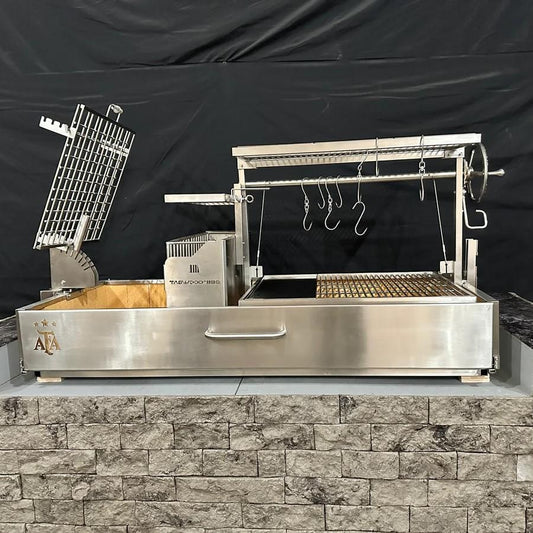 Tagwood Fully Assembled BBQ Argentine Santa Maria Wood Fire & Charcoal Grill - BBQ28SSF - Image 1