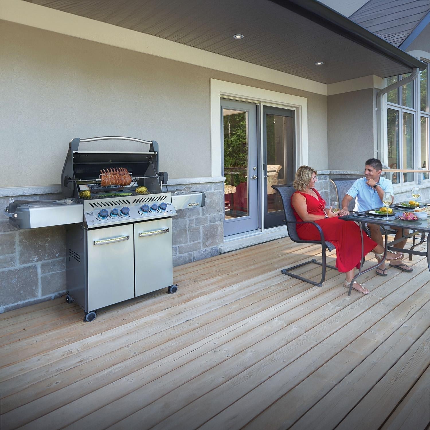 Napoleon Legacy Prestige 500 4-Burner Natural Gas Grill w/ Cover & Accessories - Image 3