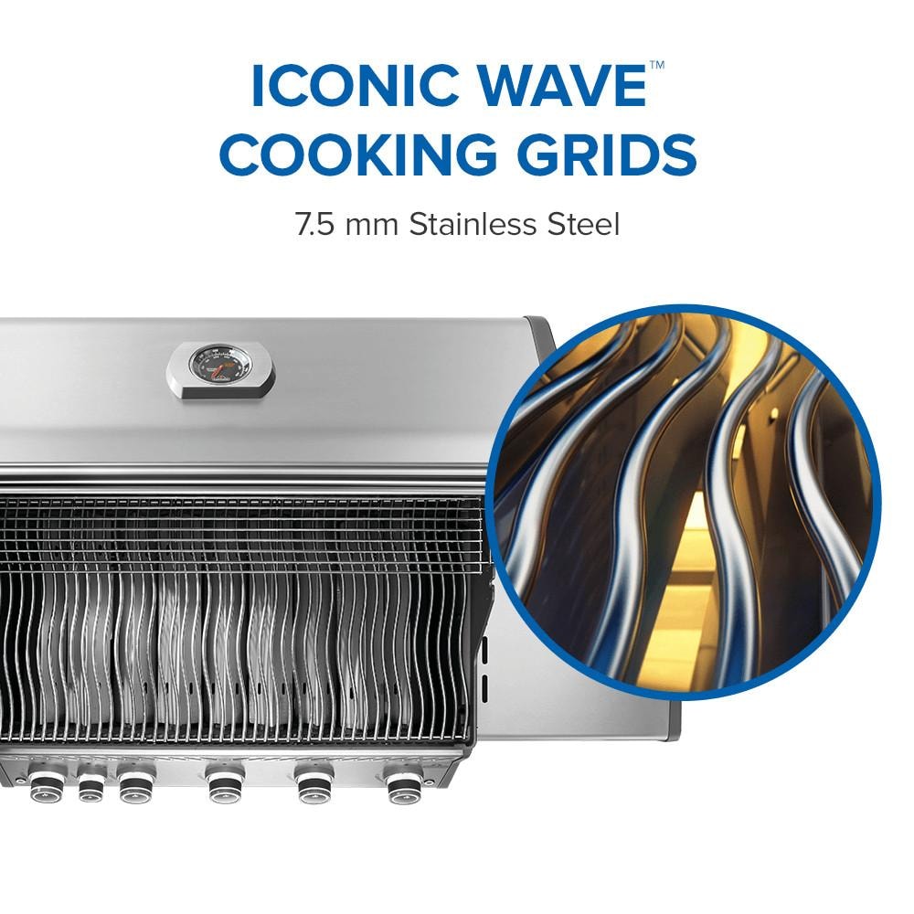 Napoleon Rogue PRO 625 5-Burner Natural Gas Grill w/ Side Burner - RP625SIBNSS-2 - Image 5