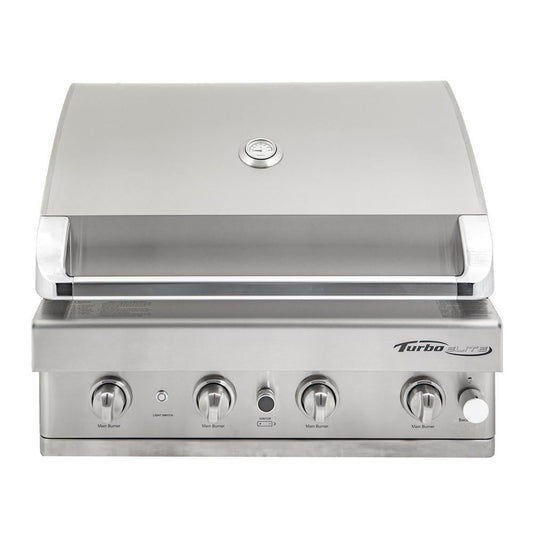Turbo Elite 32-Inch 4-Burner Built-In Natural Gas Grill With Rear Infrared Burner - BTE3221BNG - Image 1