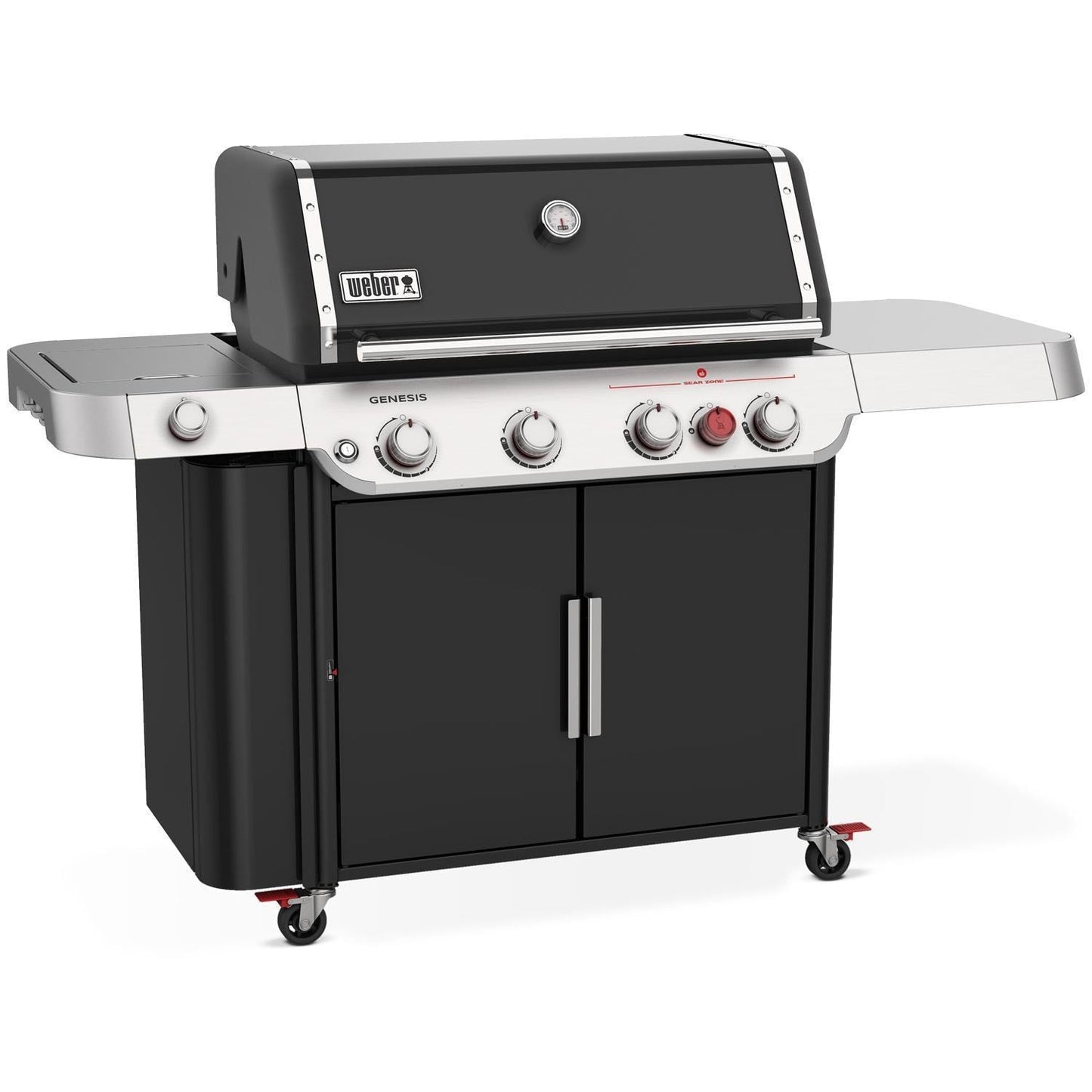 Weber Genesis E-435 Propane Gas Grill w/ Sear Zone & Side Burner - Black - 36410001 - Image 3