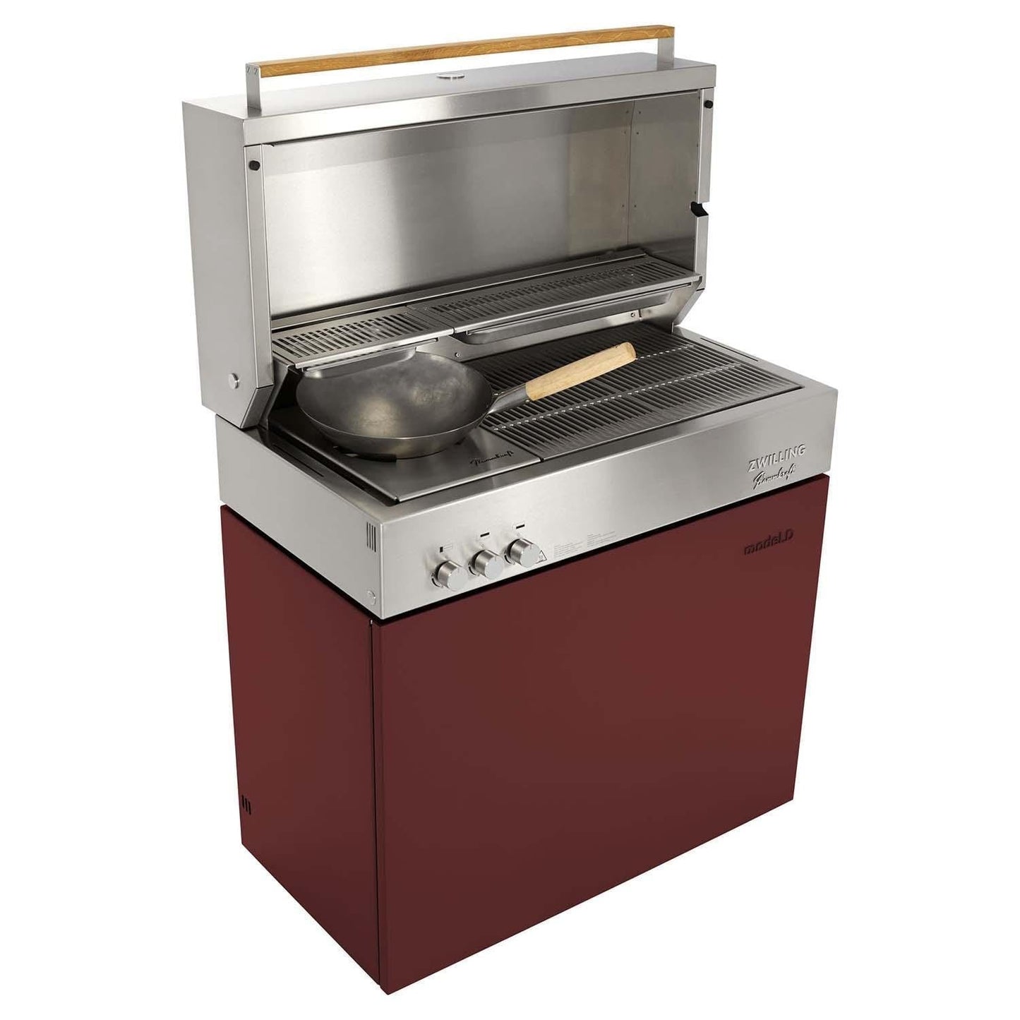 Flammkraft Model D Propane Gas Grill - Ruby - 1029543